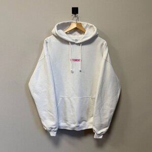 Vetements Pink Logo Hoodie